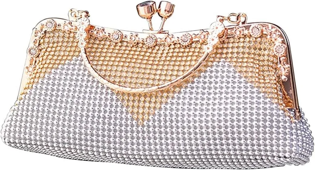 Ladies Crystal Handbag Sparkly Glitter Shoulder Bridal Wedding Crossbody Women's Evening Clutch Rhinestones Purse