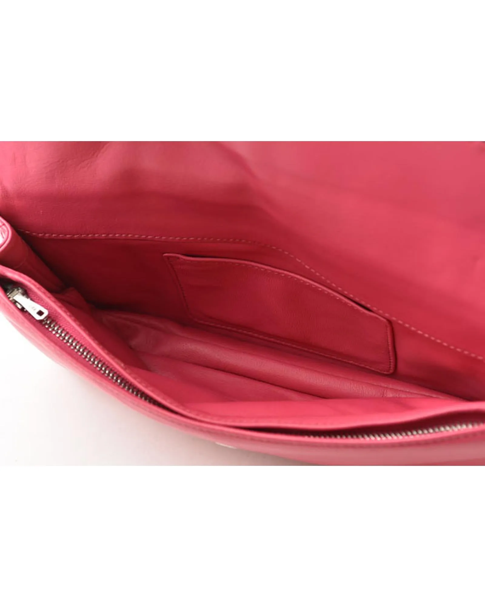 Lamb Leather Clutch Bag in Great Condition