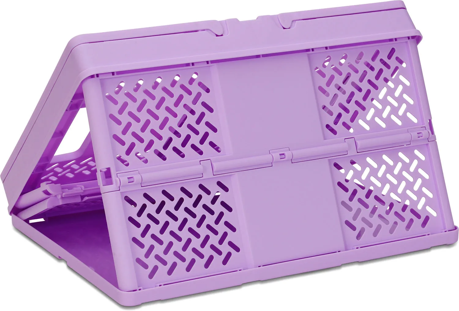 Lavender Foldable Storage Crate Large