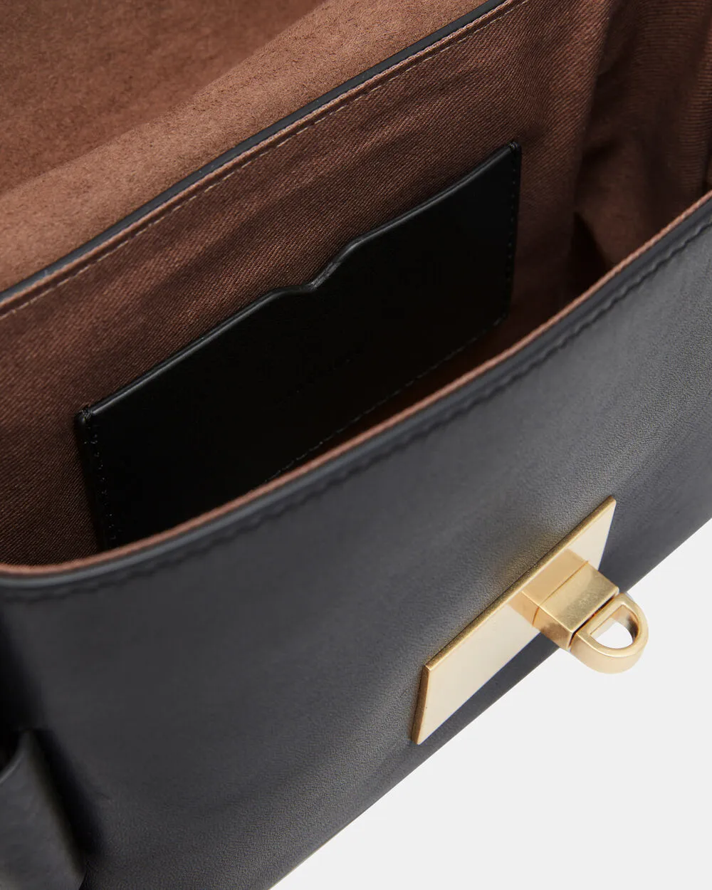 Leather shoulder bag Frankie 3-in-1 AllSaints, black