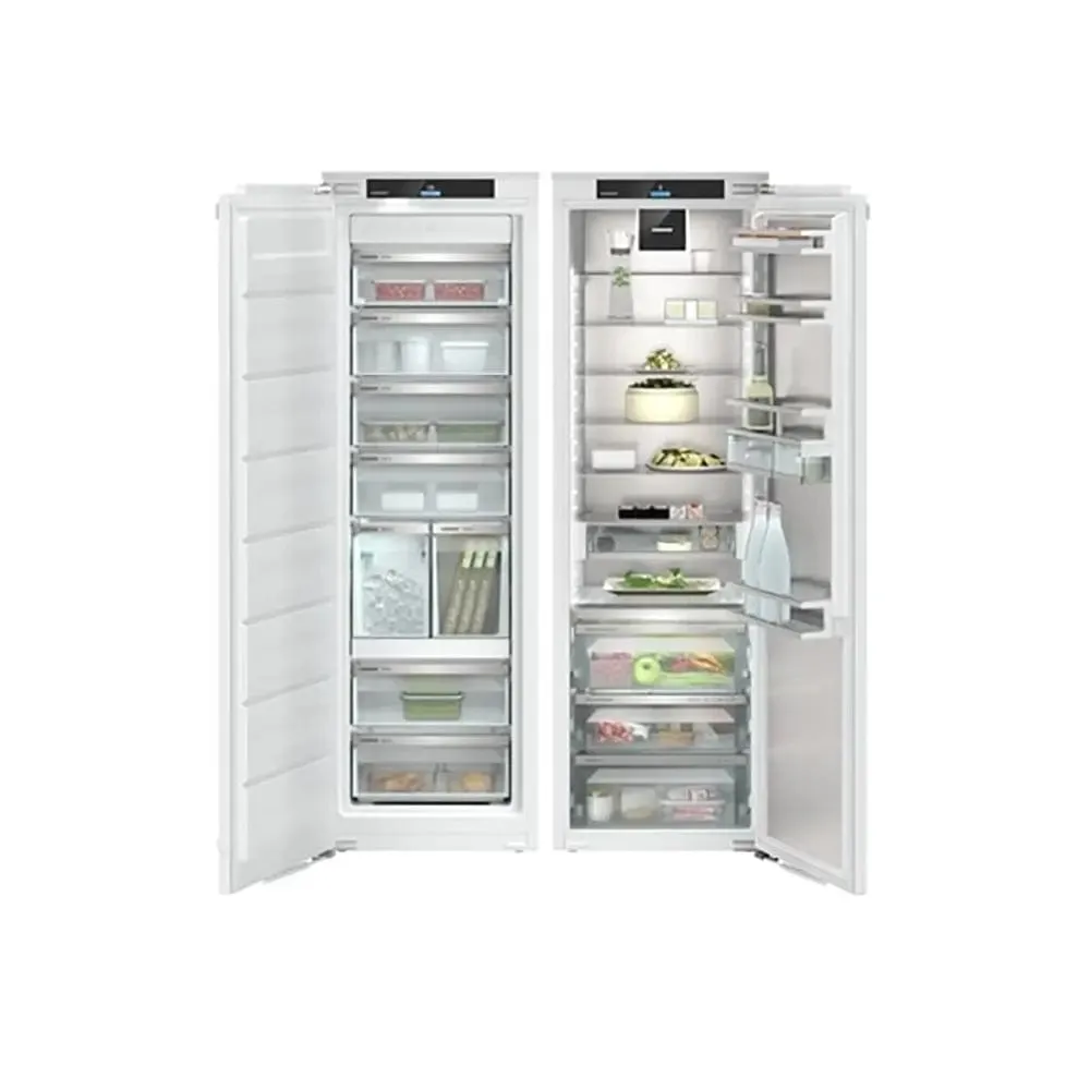 Liebherr IXRF5185 Peak Integrated Side-by-Side Combination Fridge Freezer with BioFresh and NoFrost, 293L/213L, Fixed Door Assembly - 55.9cm Wide