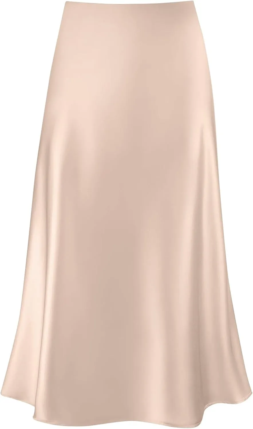 Long Skirts for Women Satin High Waisted Flared Skirt 2025 A Line Cocktail Party Skirt Business Casual Clothes