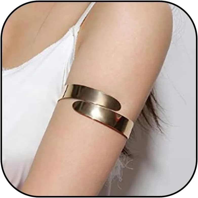 Long tiantian Arm Cuff for Women Gold Arm Cuff Jewelry Upper Arm Cuff Gold Cuff Bracelets Arm Cuff Bangles for Women