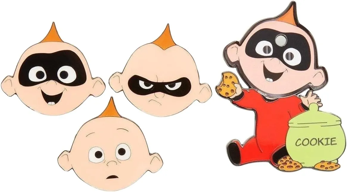 Loungefly Disney Pixar Incredibles Baby Jack Jack Emotions Magnetic Enamel Pins