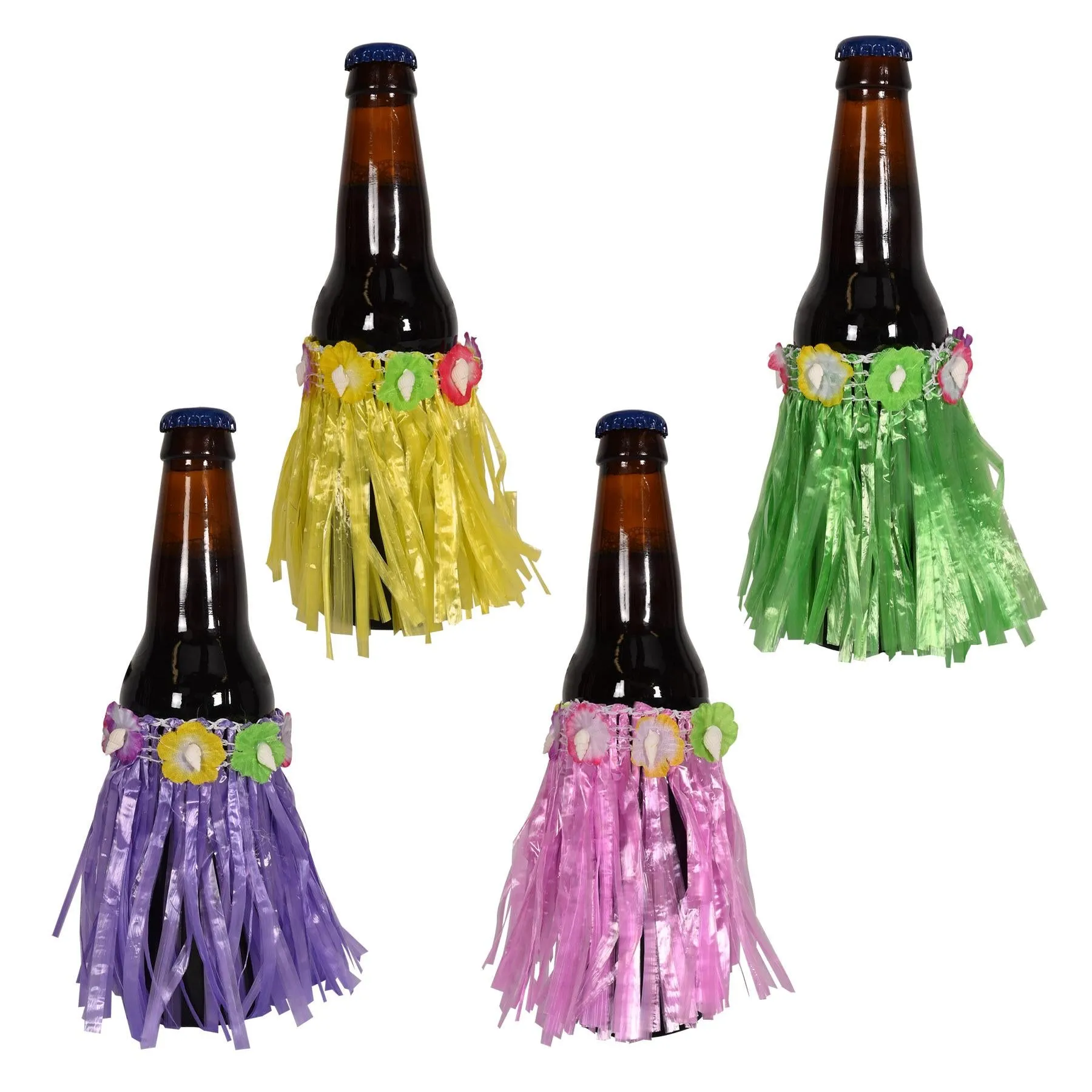 Luau Party Drink Hula Skirts (4 per Package)