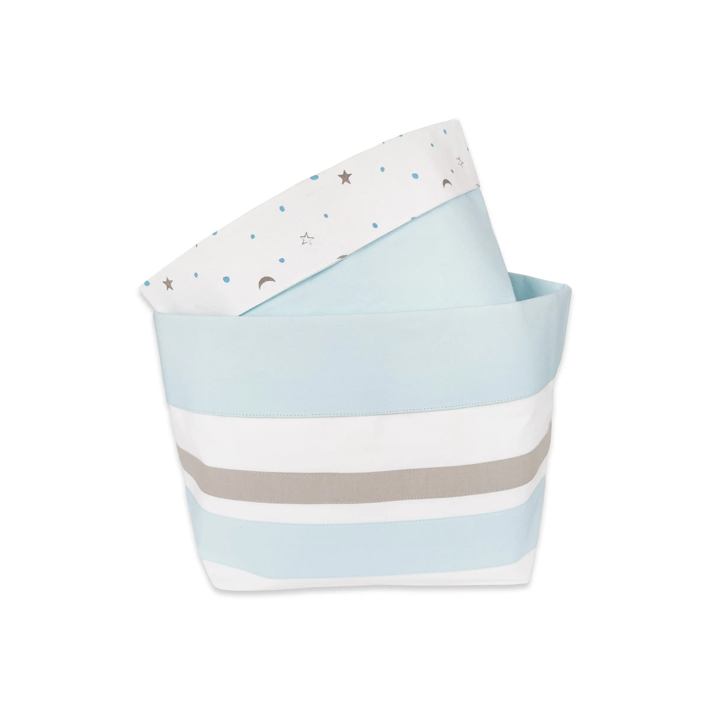 Masilo Fabric Storage Baskets (Set of 2)  Blue