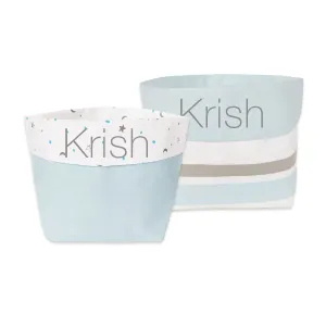 Masilo Fabric Storage Baskets (Set of 2)  Blue