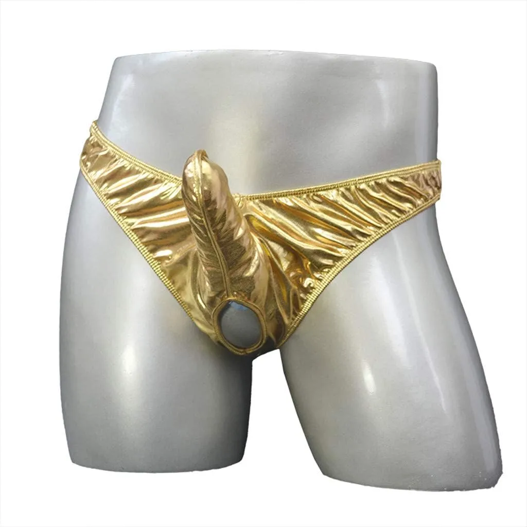 Men's Underwear Men's Comfortable Sexy Briefs Leather Men's underwear
