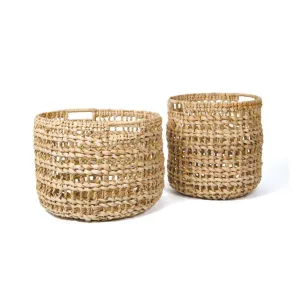 Mia Open Weave Floor Basket