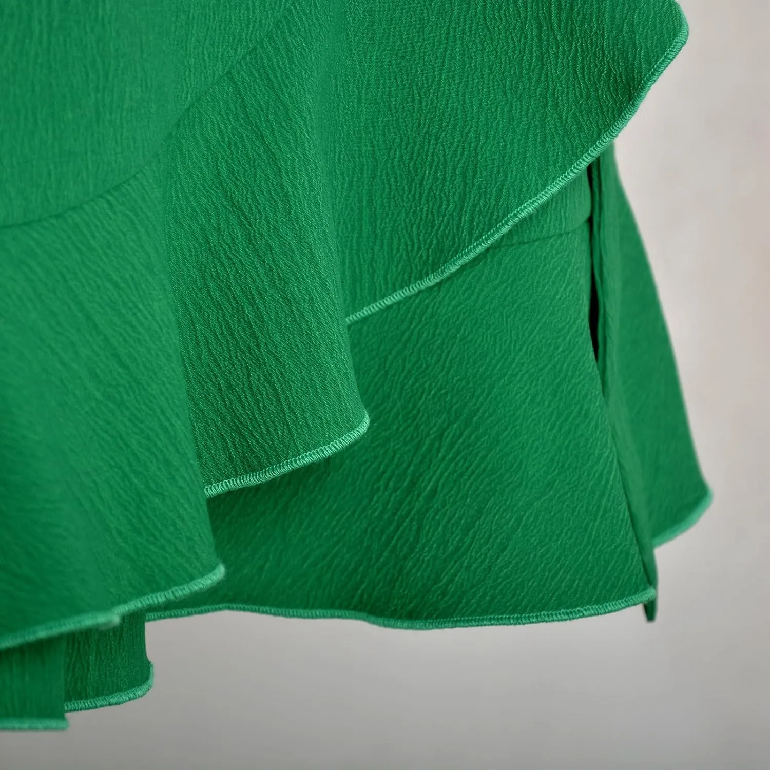 Mini Skirts Women Ruffle Trim Side Tie Knot Lounge Skirt Loose Baggy Trendy Flowy Sexy Short Skirts for Vacation