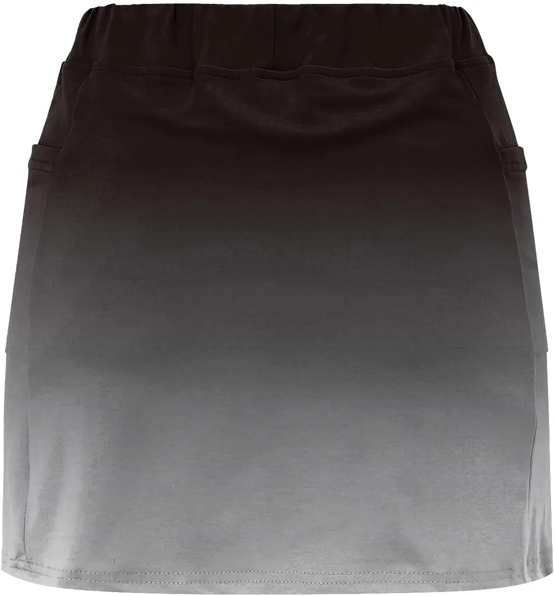 Mini Skorts for Women Tummy Control High Waisted Athletic Tennis Golf Skirts with Pockets Gradient Color Skirt