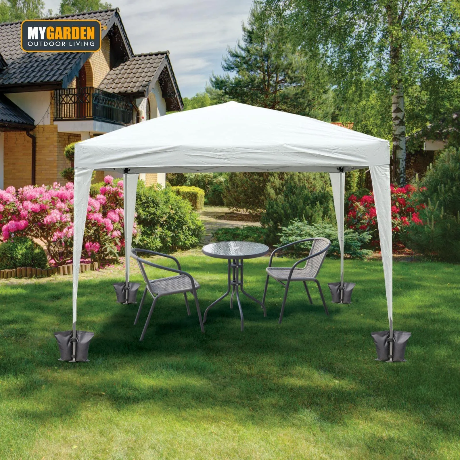 MYGARDEN Canopy Weight Bags Sand Bags For Instant Outdoor Sun Shelter Canopy Legs, 4-Pack
