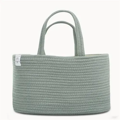 Natemia Cotton Rope Diaper Caddy Organizer