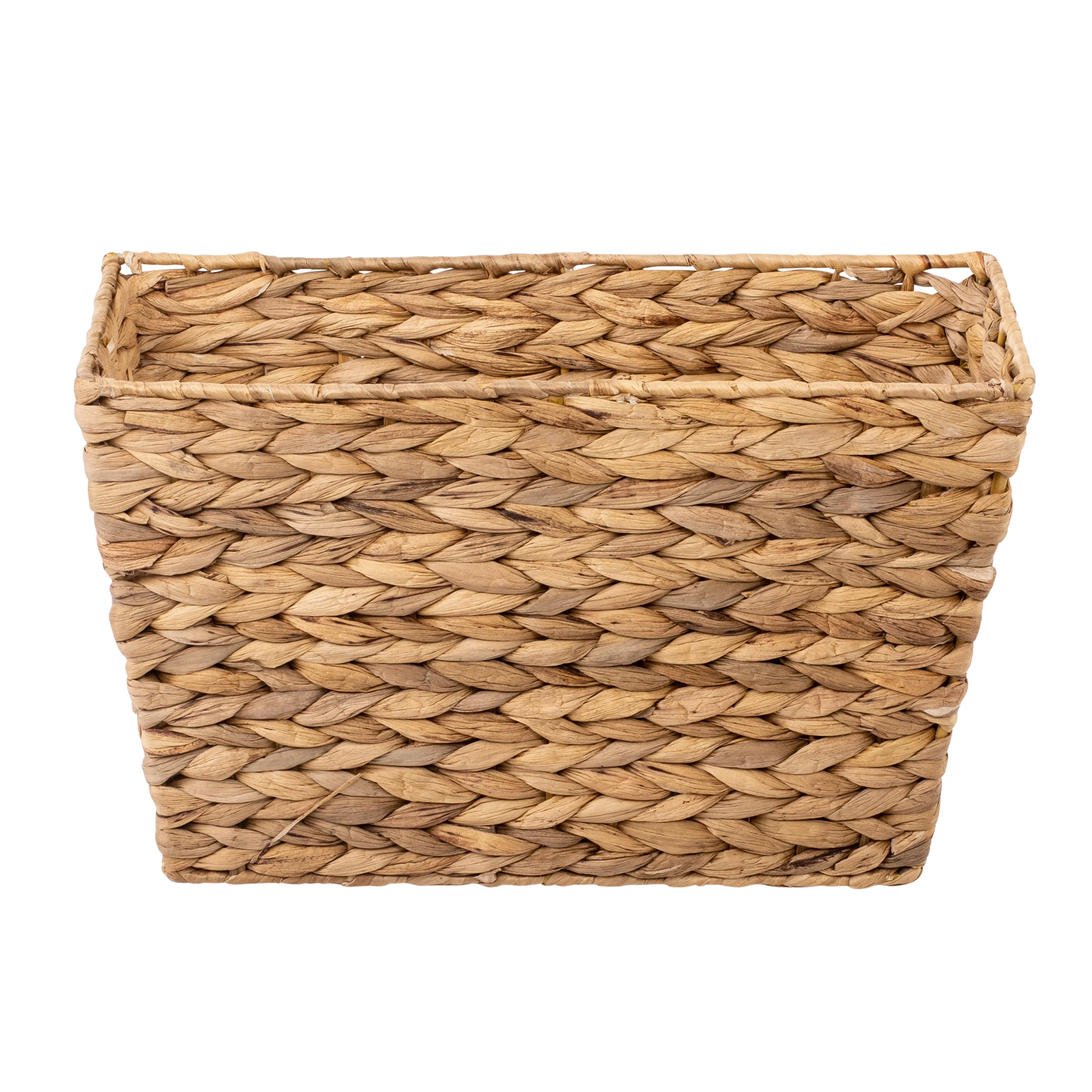 Natural Water Hyacinth Tall Storage Basket