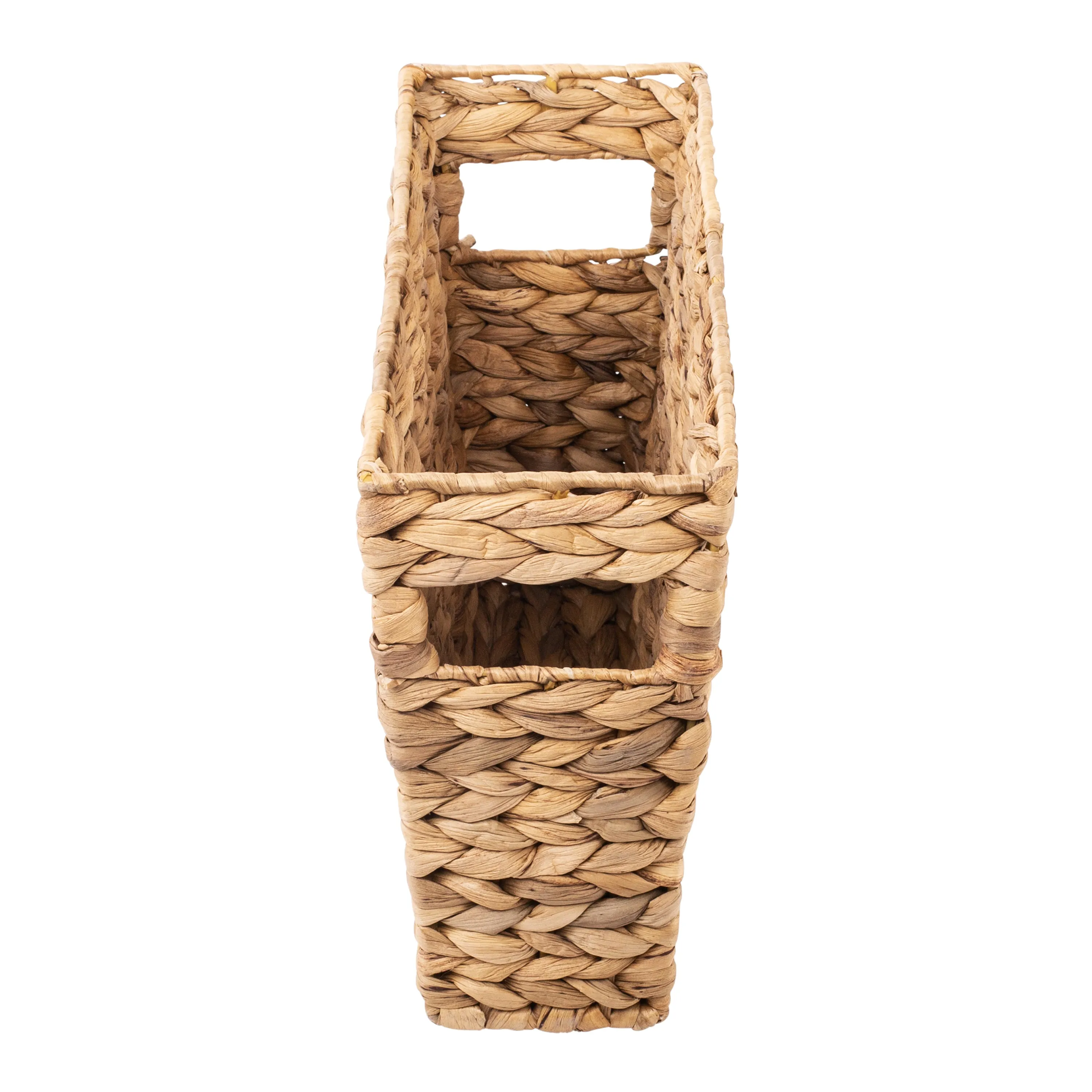 Natural Water Hyacinth Tall Storage Basket
