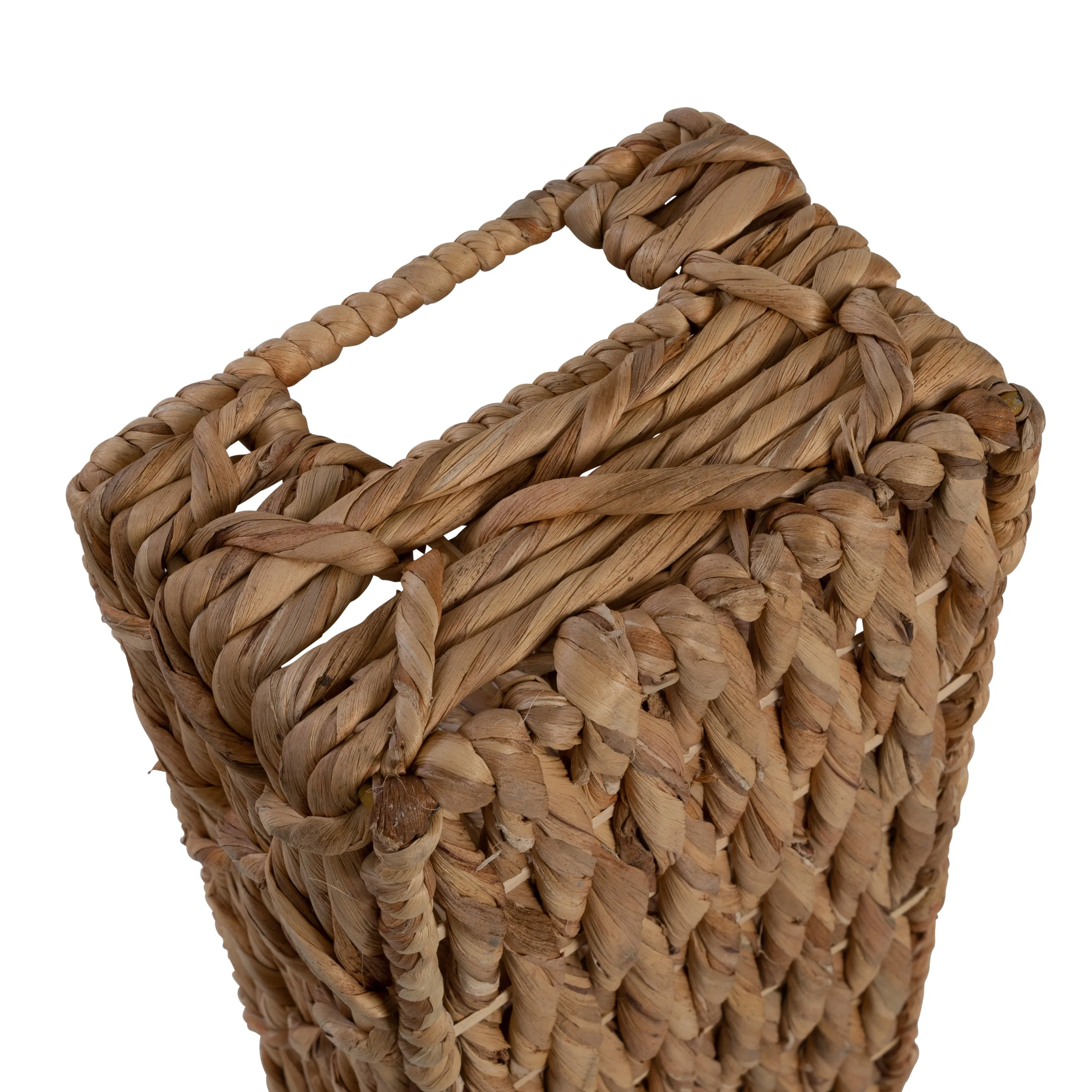 Natural Wicker Multi-Purpose Baskets with Dividers (Set of 2)
