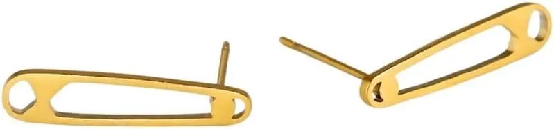 New 2026 Arrive Unisex Unique Mini Paper Clip Stud Earring Women Stainless Steel Gold Color Simple Geometric Ear Studs Trendy Jewelry Findings Fashion Accessories Creative Gift For Women And Men