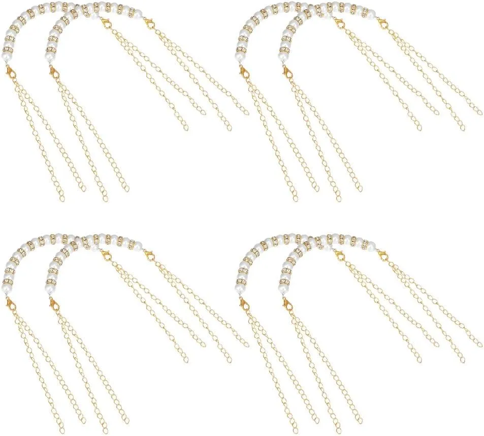 OLYCRAFT Shoe Straps High Heel Shoe Straps Chain Shoelace Anti Loose Straps Anklet Belt for Holding Loose Heels Ankle Straps