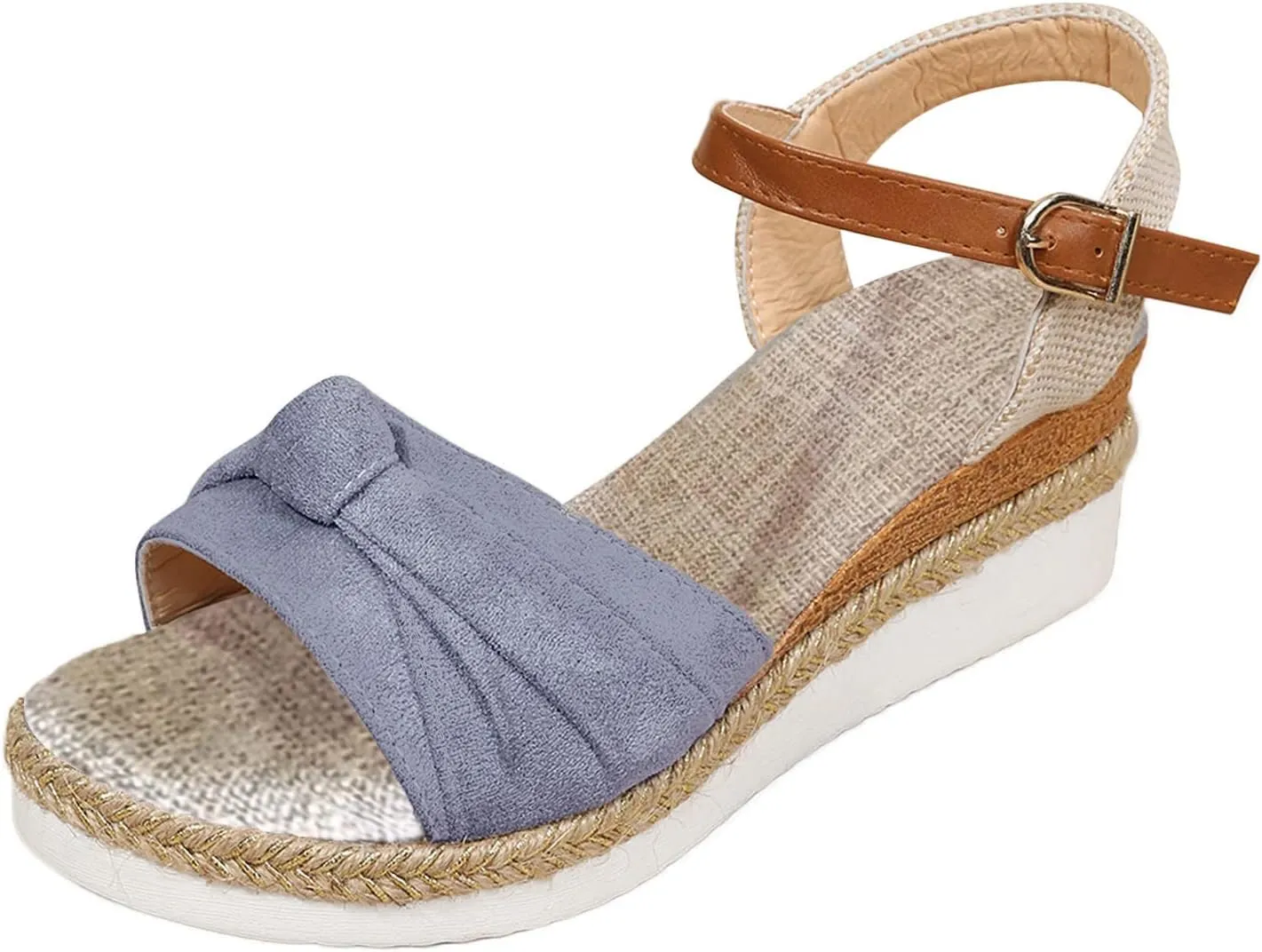 orthopedic shoes for women Platform Wedge Sandals for Women Casual Strappy Low Wedges Sandals Open Toe Ankle Strap Orthopedic Sandals Outdoor Shoes