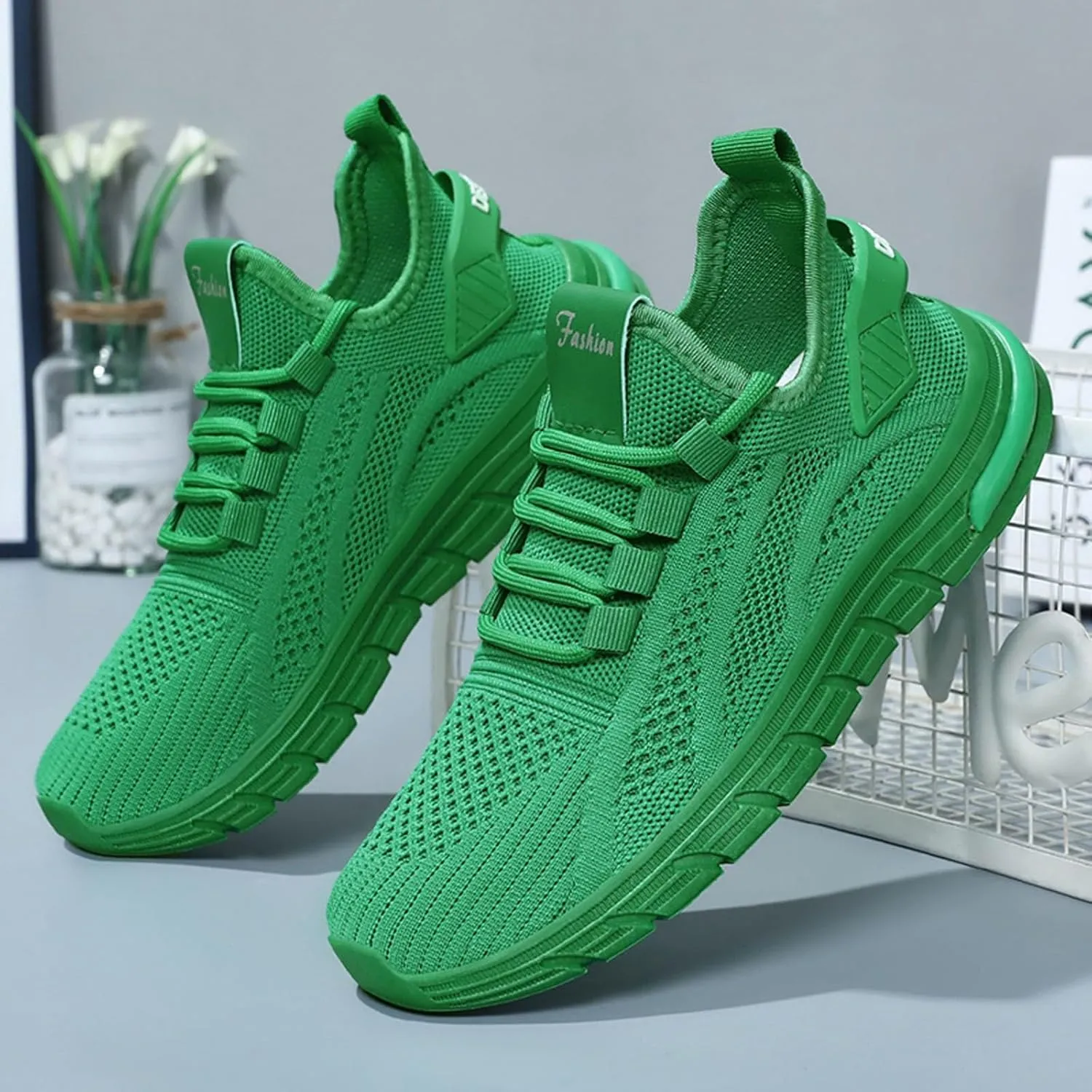 Orthopedic Shoes for Women Slip Ons Arch Support Backless Breathable Knitted Mesh Soft Air-Cushion Comfortable Round Toe Mules Non-Slip Lightweight Soft Sole Casual Garden Clogs