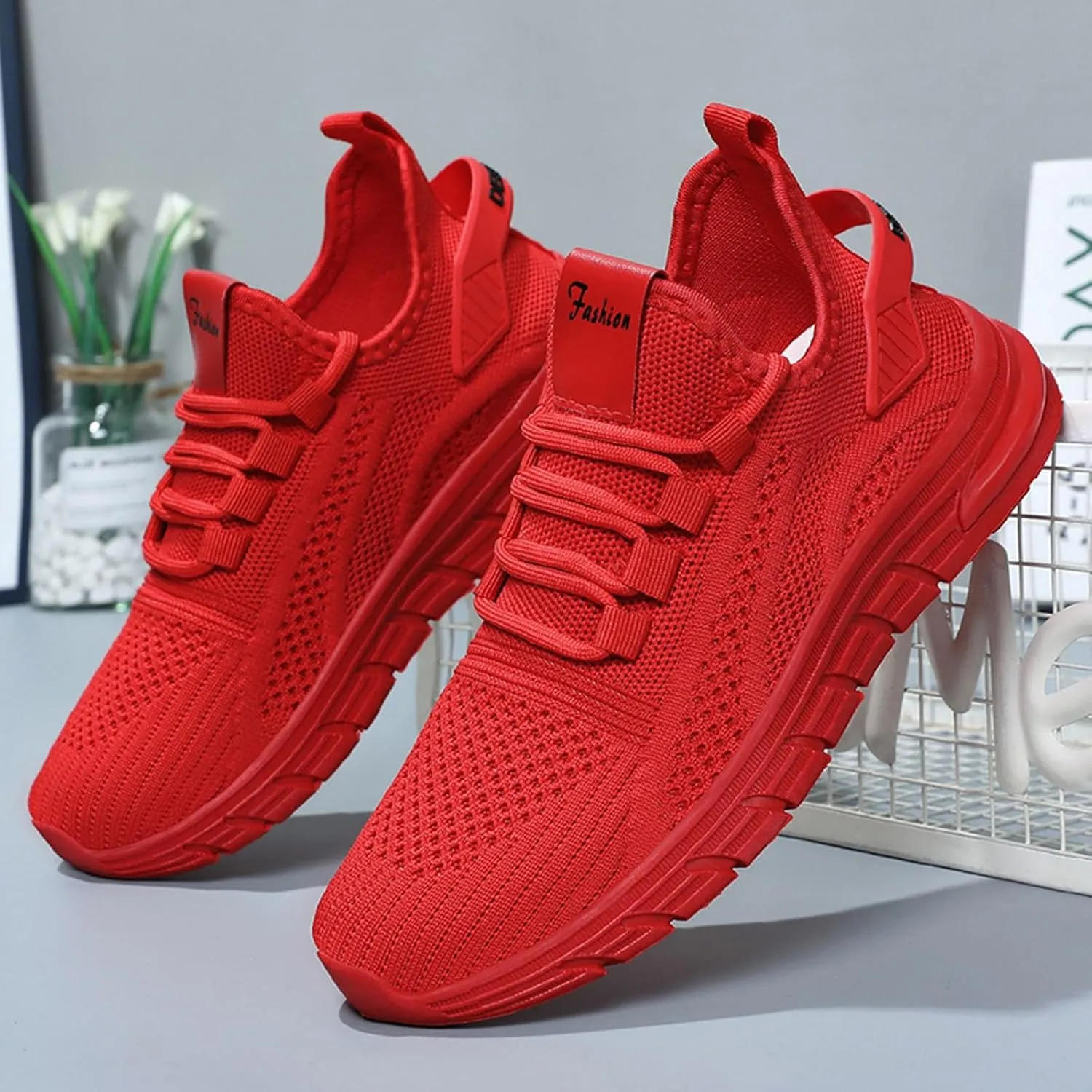 Orthopedic Shoes for Women Slip Ons Arch Support Backless Breathable Knitted Mesh Soft Air-Cushion Comfortable Round Toe Mules Non-Slip Lightweight Soft Sole Casual Garden Clogs