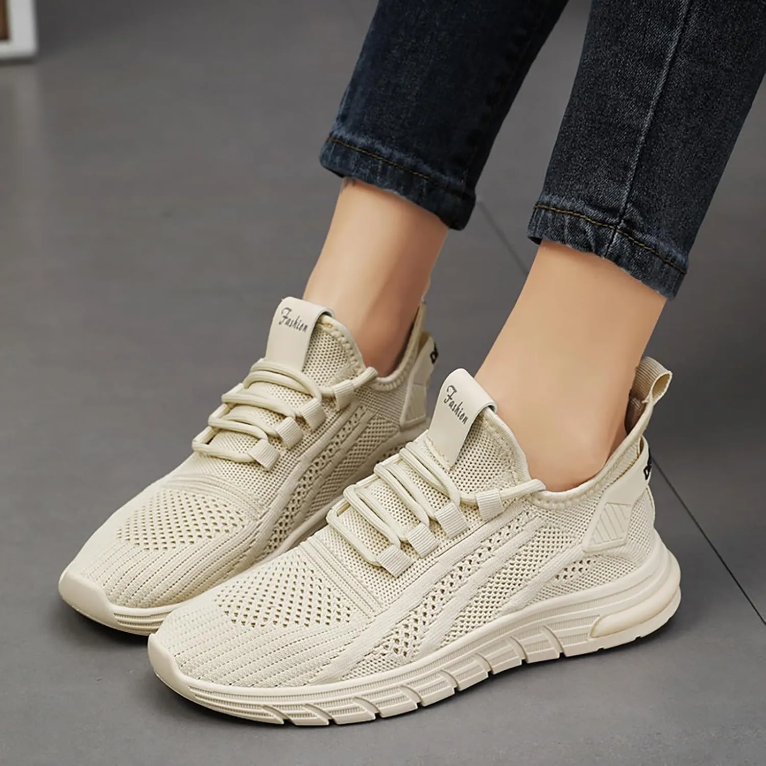 Orthopedic Shoes for Women Slip Ons Arch Support Backless Breathable Knitted Mesh Soft Air-Cushion Comfortable Round Toe Mules Non-Slip Lightweight Soft Sole Casual Garden Clogs