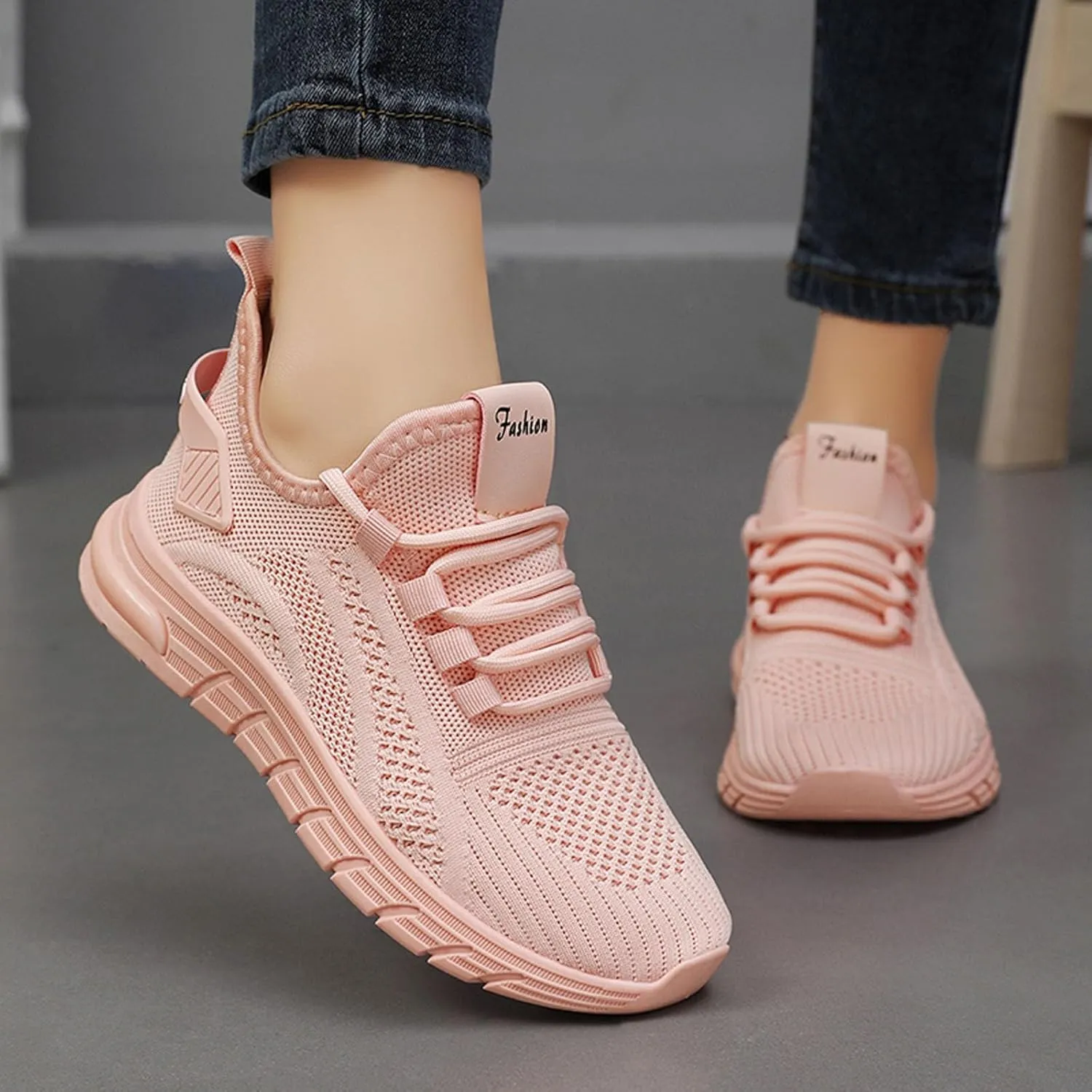 Orthopedic Shoes for Women Slip Ons Arch Support Backless Breathable Knitted Mesh Soft Air-Cushion Comfortable Round Toe Mules Non-Slip Lightweight Soft Sole Casual Garden Clogs