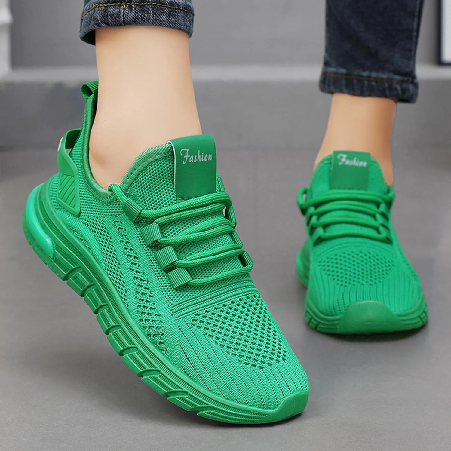 Orthopedic Shoes for Women Slip Ons Arch Support Backless Breathable Knitted Mesh Soft Air-Cushion Comfortable Round Toe Mules Non-Slip Lightweight Soft Sole Casual Garden Clogs