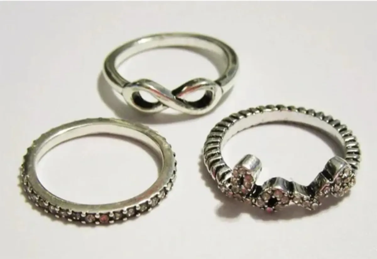 PD-59 Premier Designs Jewelry Set of 3 Infinite Love ring