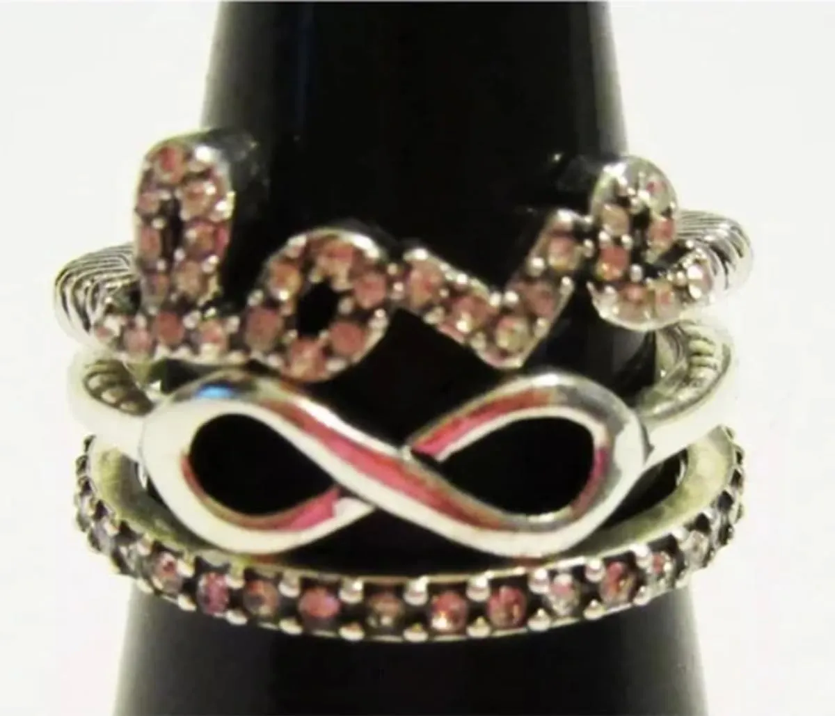 PD-59 Premier Designs Jewelry Set of 3 Infinite Love ring