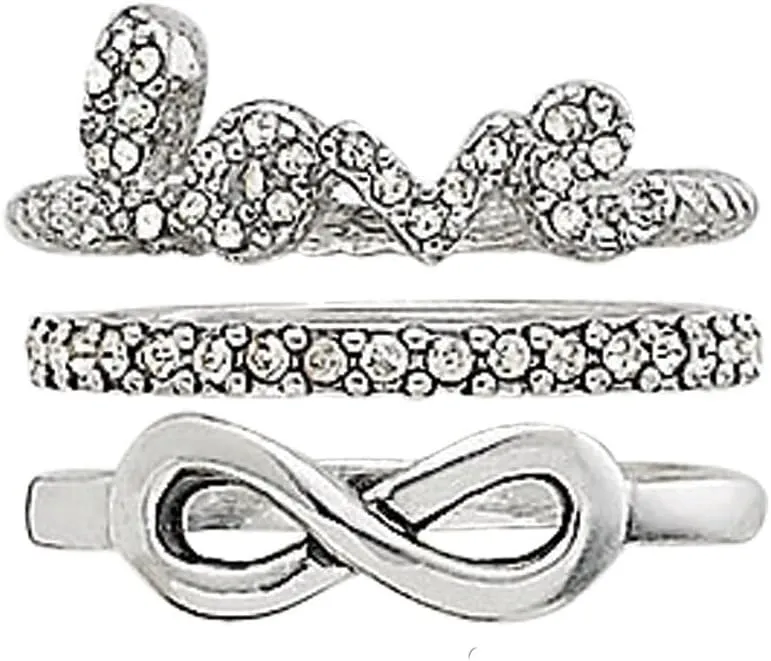 PD-59 Premier Designs Jewelry Set of 3 Infinite Love ring