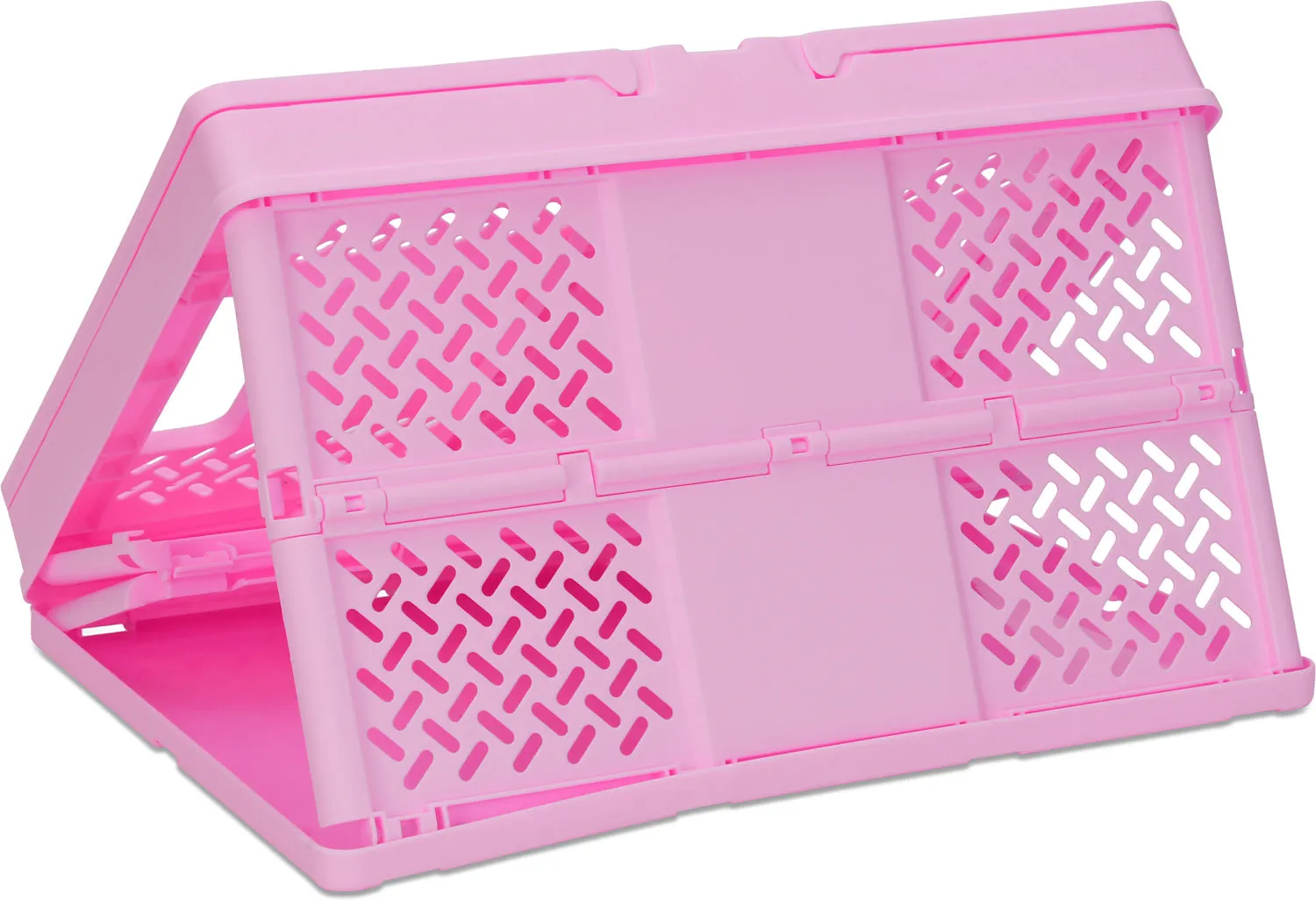 Pink Foldable Storage Crate Large