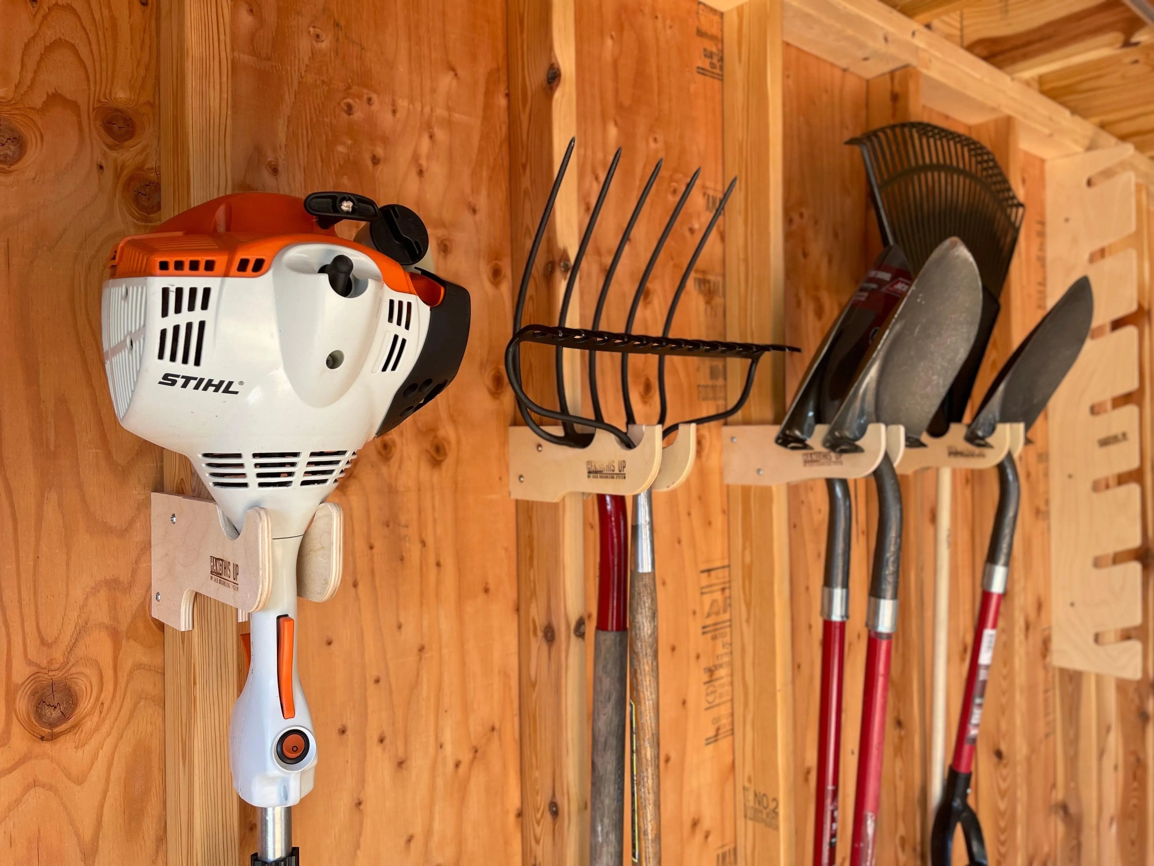 Practical Shed Kit   Large quantity Garden Tool Racks and Misc Storage Hooks,