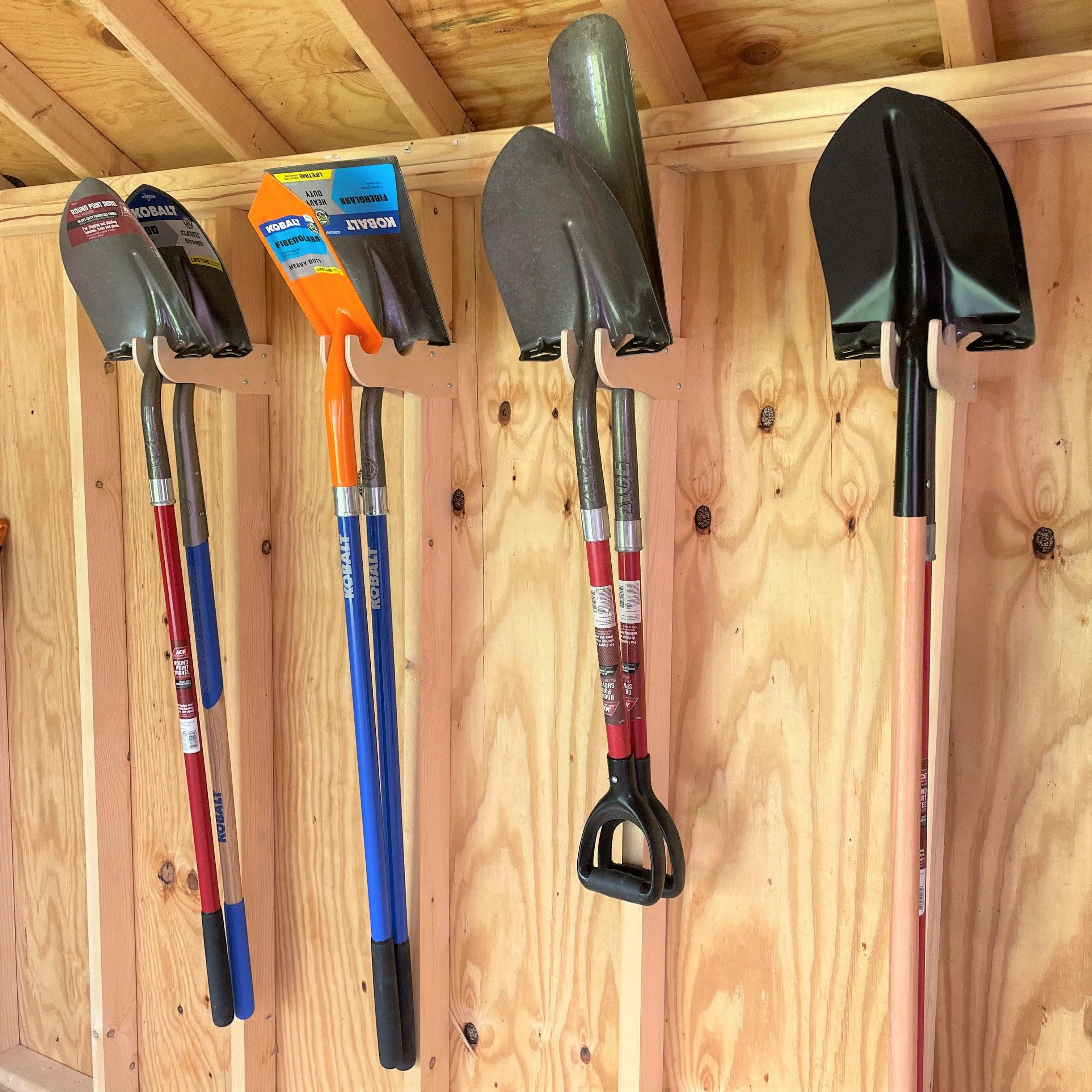 Practical Shed Kit   Large quantity Garden Tool Racks and Misc Storage Hooks,