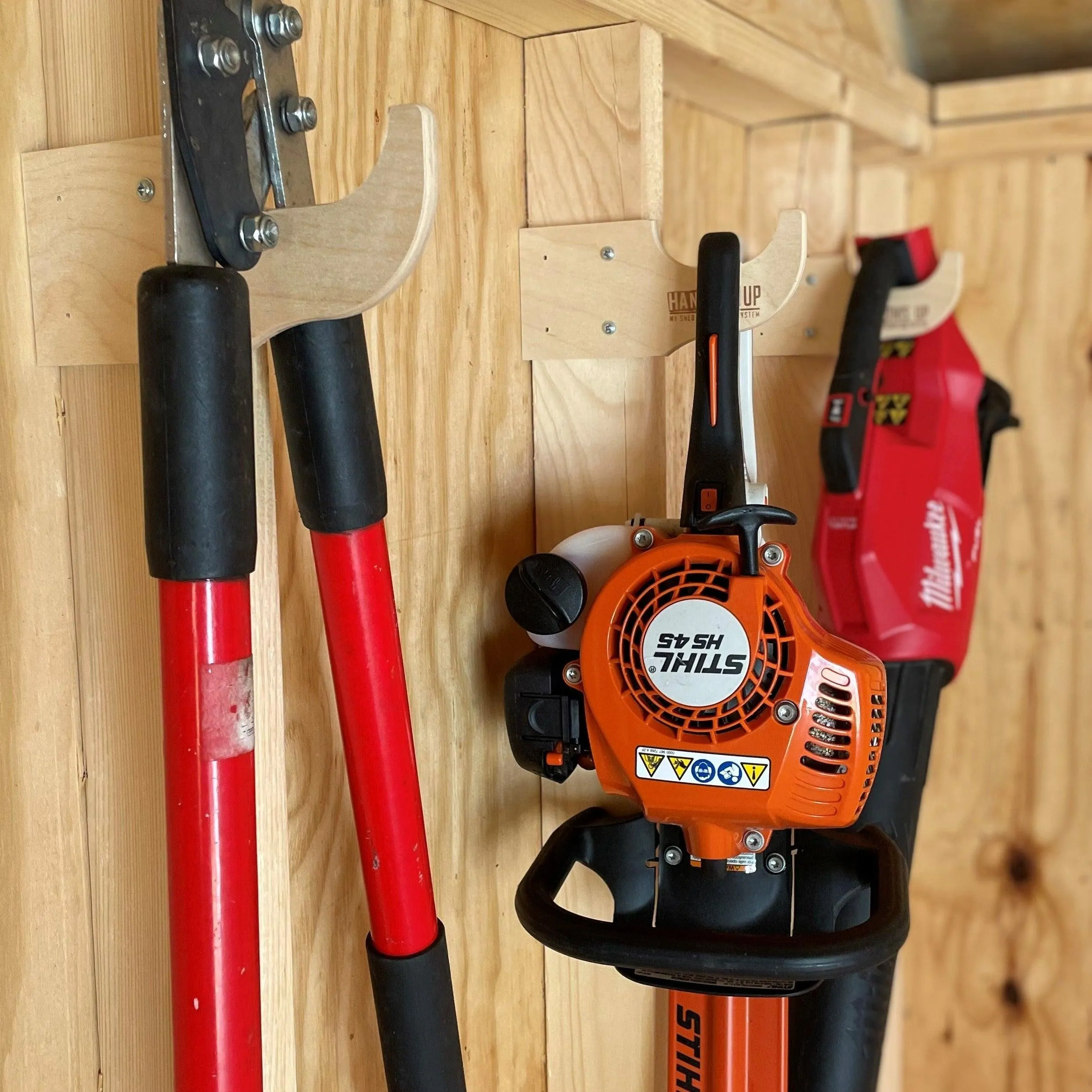 Practical Shed Kit   Large quantity Garden Tool Racks and Misc Storage Hooks,
