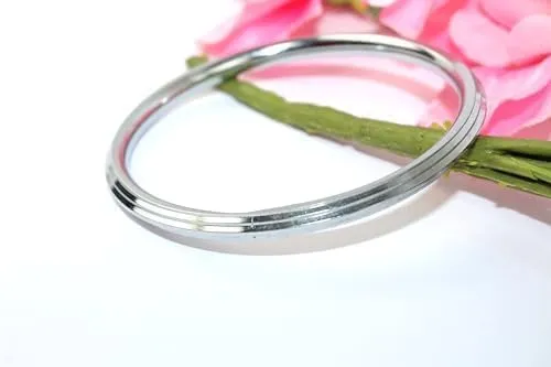 Punjabi sikh Kada for Men,Link Kada for Men,Steel Silver Link Kada 0.5 cm Thick,Fashion,Style