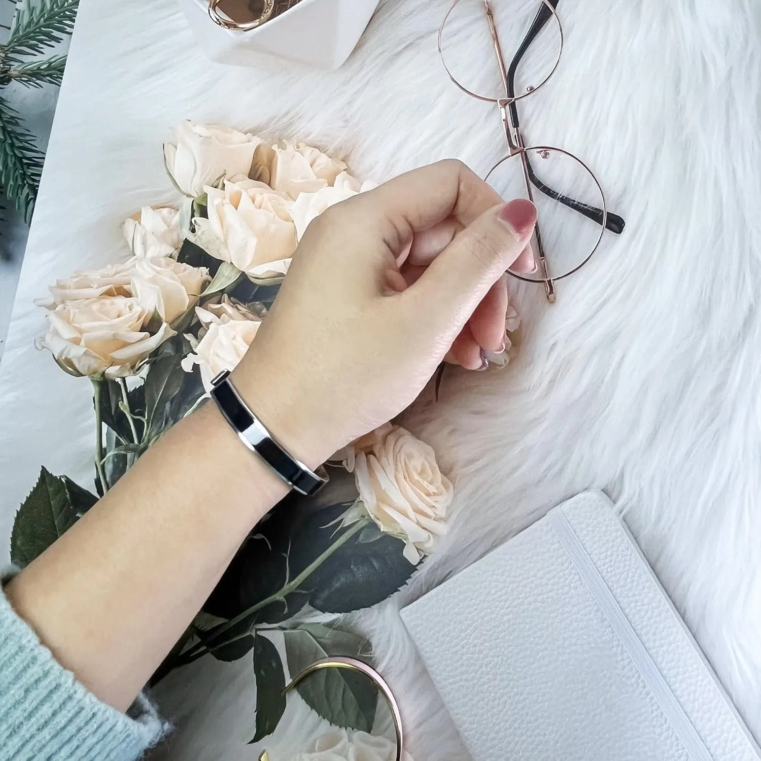 Remember Who The F You Are Color Bracelets Stainless Steel Inspirational and Motivational Bangle with Hidden Message Engraved Jewelry Gift for Women Sisters Friends Mantra Personalized Bracelets