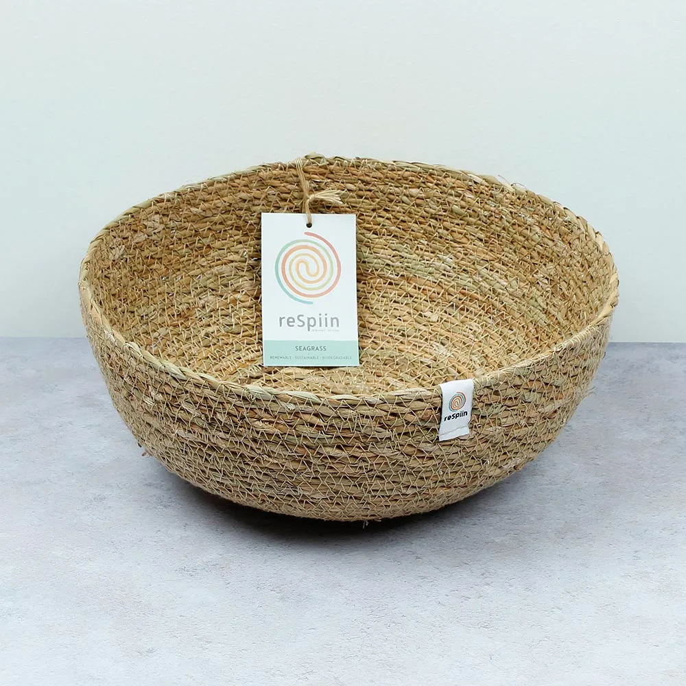 ReSpiin Seagrass Natural Large Bowl