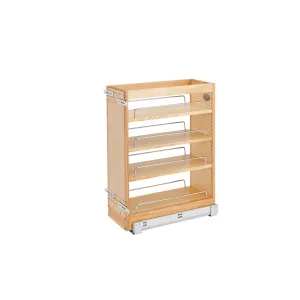 Rev-A-Shelf / 448-BC19SC-8C / Wood Vanity Cabinet Pullout Organizer w/ Soft-Close