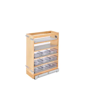 Rev-A-Shelf / 448-VC25SC-8 / Wood Vanity Pullout Organizer w/ Soft-Close