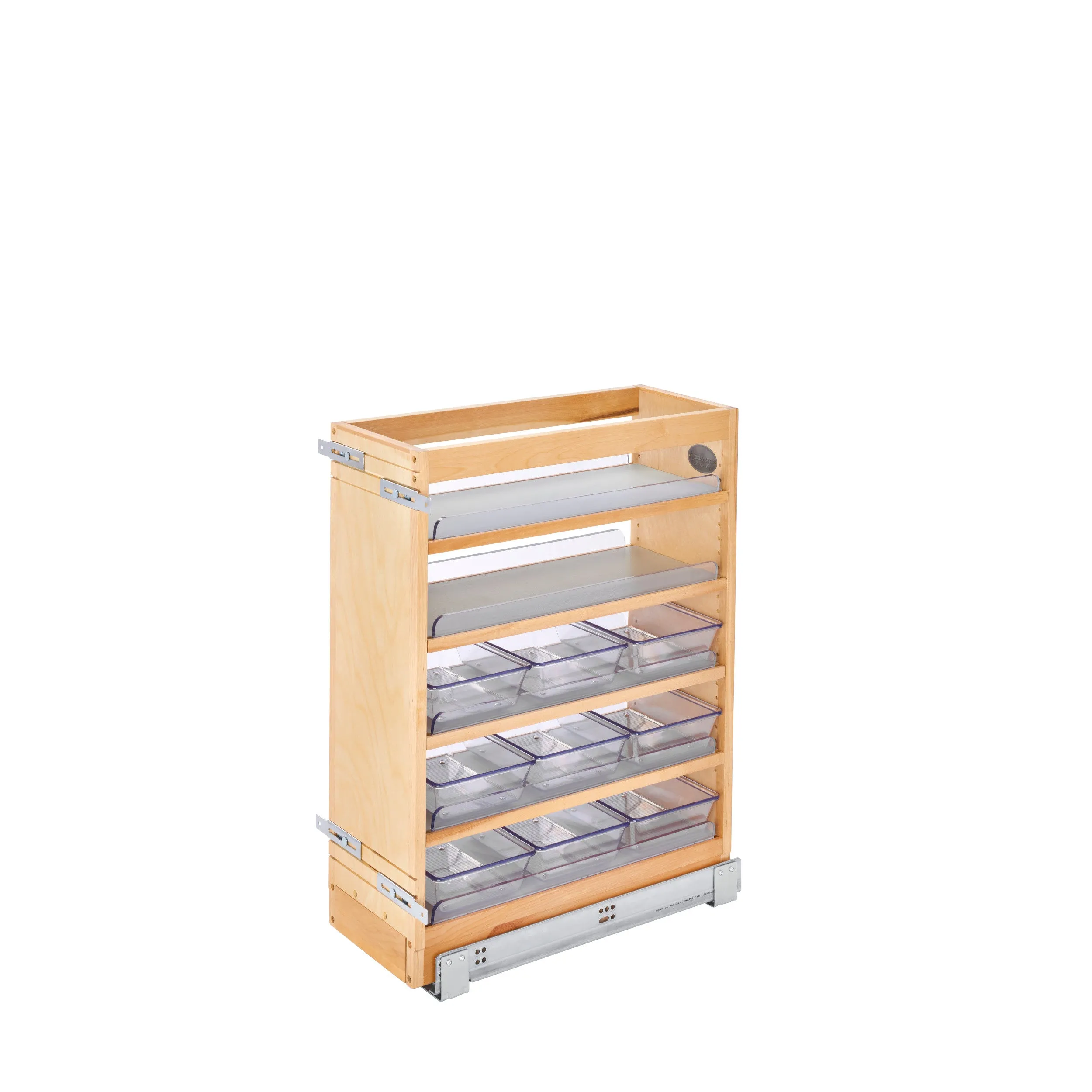 Rev-A-Shelf / 448-VC25SC-8 / Wood Vanity Pullout Organizer w/ Soft-Close