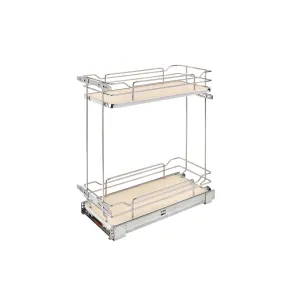 Rev-A-Shelf / 5322-BCSC-9-MP / Two-Tier Sold Surface Pullout Organizers w/ Soft-Close