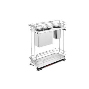 Rev-A-Shelf / 5322KB-BCSC-8-GR / Two-Tier Knife Block Pullout Organizers w/ Soft-Close
