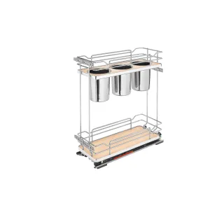 Rev-A-Shelf / 5322UT-BCSC-6-MP / Two-Tier Utensil Pullout Organizers w/ Soft-Close