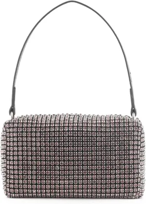 Rhinestone Purse Silver Evening Bag Sparkly Purse Silver Bags for Women