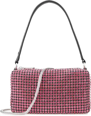Rhinestone Purse Silver Evening Bag Sparkly Purse Silver Bags for Women