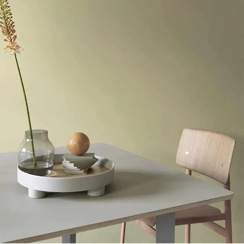 Round Shaped Plastic Tableware Storage Tray