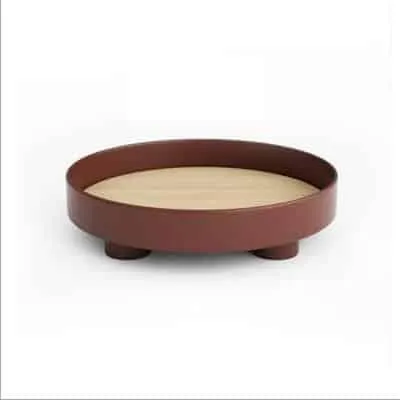 Round Shaped Plastic Tableware Storage Tray