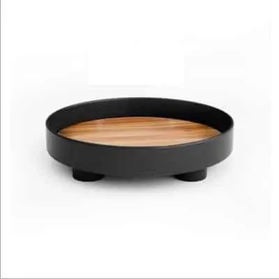 Round Shaped Plastic Tableware Storage Tray