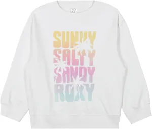Roxy Girls' Oversized Pullover Crewneck Sweatshirt, Soft & Comfortable